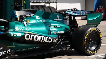 The Aston Martin Aramco F1 Team car participates in the 2026 Formula 1 Chinese Grand Prix, round 2 of the FIA Formula 1 World Championship, at Shanghai International Circuit in Shanghai, China, on March 13, 2026. (Photo by Wan Mikhail Roslan/NurPhoto via Getty Images)
