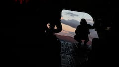Así es volar en un Chinook del Ejército de Tierra