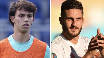 João Félix y Koke durante la Eurocopa.