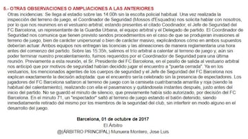El acta contradice a Bartomeu: la seguridad fue su justificación