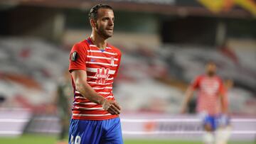 Roberto Soldado, durante el Granada - Manchester United (0-2).