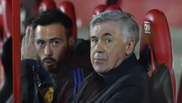 Ancelotti durante el partido contra el Mallorca.