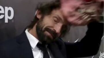 Así compareció Andrea Pirlo en la televisión oficial de la Juve el día de Halloween.