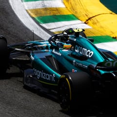 Cómo se explica la montaña rusa del Aston Martin AMR23