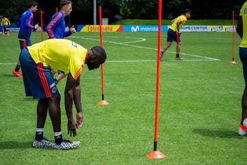 La Selección Colombia entrena en Bogotá pensando en el amistoso del domingo contra Perú. 