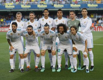 Equipo del Real Madrid.