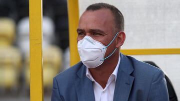 Futbol, Coquimbo Unido vs U de Chile
Vigesimo novena fecha, campeonato Plan Vital 2020 primera rueda.
El entrenador de U. de Chile Rafael Dudamel, durante el partido de primera division realizado en el estadio Francisco Sanchez Rumoroso de Coquimbo, Chile.
29/01/2021
Hernan Contreras/Photosport
Football, Coquimbo Unido vs U of Chile
Twenty-ninth date, 2020 Vital Plan first wheel championship.
U. de Chile's coach Rafael Dudamel, during the first division match held at the Francisco Sanchez Rumoroso stadium in Coquimbo, Chile.
29/01/2021
Hernan Contreras/Photosport