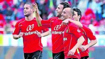 <b>ILUSIÓN. </b>Los jugadores del Mallorca esperan certificar en casa la clasificación para la Champions.