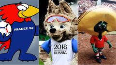 Todas las mascotas en la historia de la Copa del Mundo