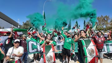 El color de la afición mexicana en Los Ángeles está en otro nivel