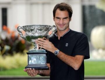 El día después: Federer celebró su título con los fans