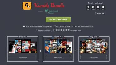 La saga GTA y más éxitos de Rockstar en el nuevo Humble Bundle