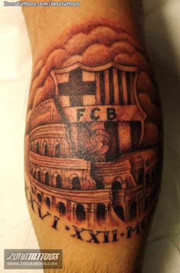 36 tatuajes de escudos de fútbol que te sorprenderán