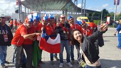 Así vivieron los hinchas de la Roja la previa del duelo