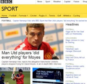 Portadas de la prensa extranjera