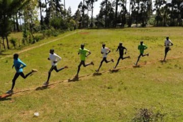 Curioso lugar de entrenamiento de los atletas kenianos