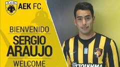 Araujo con el AEK. 