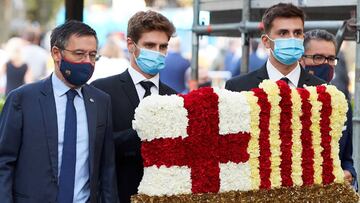 Bartomeu, en la ofrenda floral de la Diada