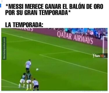 Los mejores memes del Balón de Oro 2023