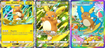 pokemon tcg pocket guardianes celestiales raichu de alola ex