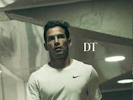 Diego Arias, DT de Nacional, en la llegada a un partido.