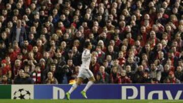 Cristiano celebra el 0-1.