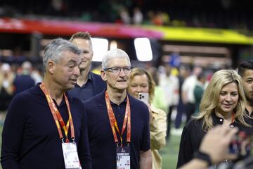 El CEO de Apple, Tim Cook, lleg al Superdome.