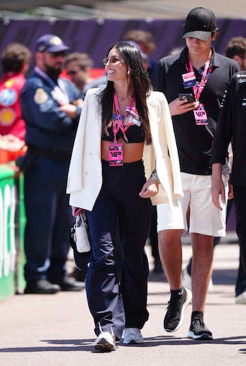 Elisabetta Gregoraci, presentadora de televisión y exmodelo italiana, durante el Gran Premio de Mónaco de la Fórmula 1.