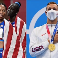 Estados Unidos también dominó el medallero de atletismo y natación ¿cuántas medallas logró?