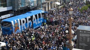 La Real llevará a la final de Sevilla las banderas de los pueblos de Gipuzkoa