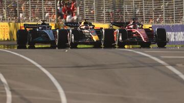 Leclerc, por delante de Verstappen y Russell en Australia.