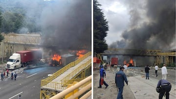 Este lunes 26 de mayo se registró un aparatoso accidente en el kilómetro 43 de la carretera libre México-Toluca.