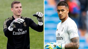 Lunin y Areola, en imágenes de archivo.