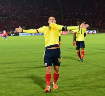 El 10 volvió al gol con la Selección Colombia 