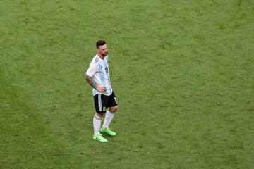 Los rostros de Messi, Maradona y la afición tras la derrota