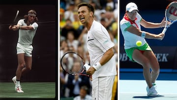 Bjorn Borg, Robin Soderling y Justine Henin, tres tenistas que, al igual que Ashleigh Barty, se retiraron de forma muy temprana del tenis.