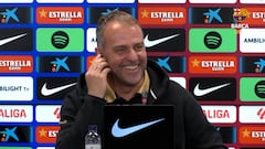 La sala de prensa, a carcajadas: la broma de Flick por su cumpleaños que ‘sacó los colores’ a su jefe de prensa