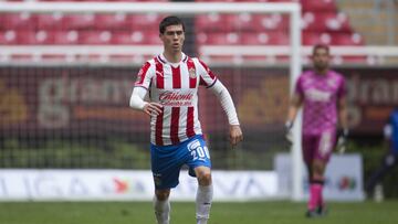 Diego Campillo durante un partido de Chivas