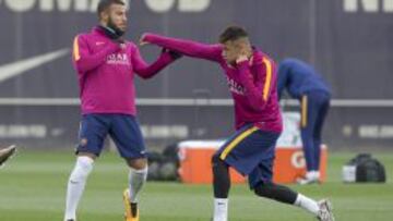 Rafinha, con Neymar.