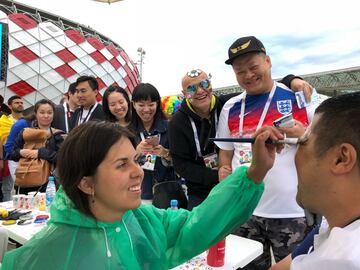 Los aficionados de la Selección no paran de soñar en Rusia. Mucha alegría e ilusión en la previa del partido contra Inglaterra, por los octavos de final del Mundial.