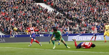 Antoine Griezmann scores the opening goal.