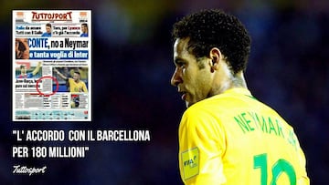 Tuttosport: acuerdo Chelsea-Barça de 180M€ por Neymar