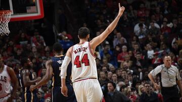 Nikola Mirotic jugó ante los Pacers su mejor partido de la temporada con los Bulls.