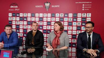 Zozulia, en la sala de prensa del Carlos Belmonte.