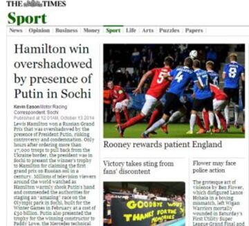 Portadas de la prensa extranjera