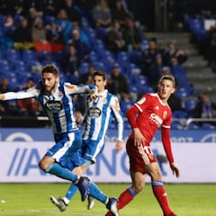 Un tercio de los goles del Deportivo llegan a balón parado
