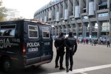 Alrededores del estadio Santiago Bernabéu.