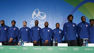 La selecci&oacute;n de Estados Unidos congreg&oacute; a una multitud en su rueda de prensa previa a su primer partido en los Juegos.