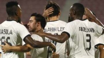 Xavi marcó su primer gol oficial con la camiseta del Al Sadd