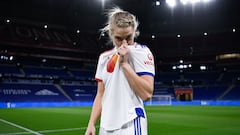 Ada Hegerberg con el Olympique de Lyon.